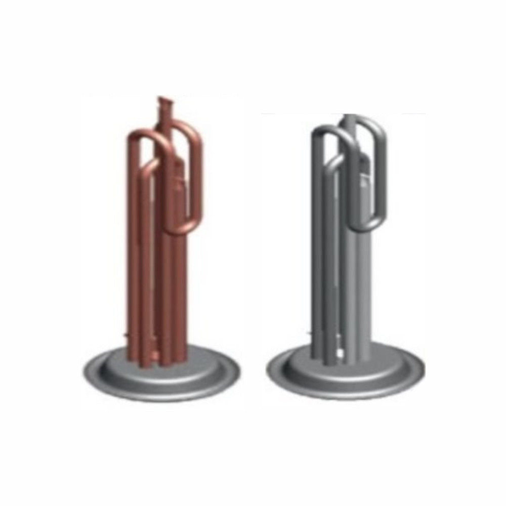 Yuvarlak Flanşlı Termosifon Rezistansı 2000W  220 V Bakır - Krom  8,5 Ø 